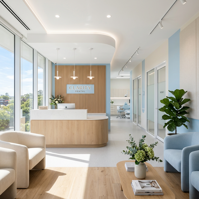 清潔感のある明るい歯科医院